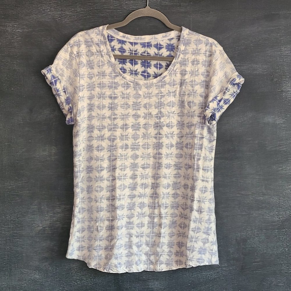 T-shirt with ikat print